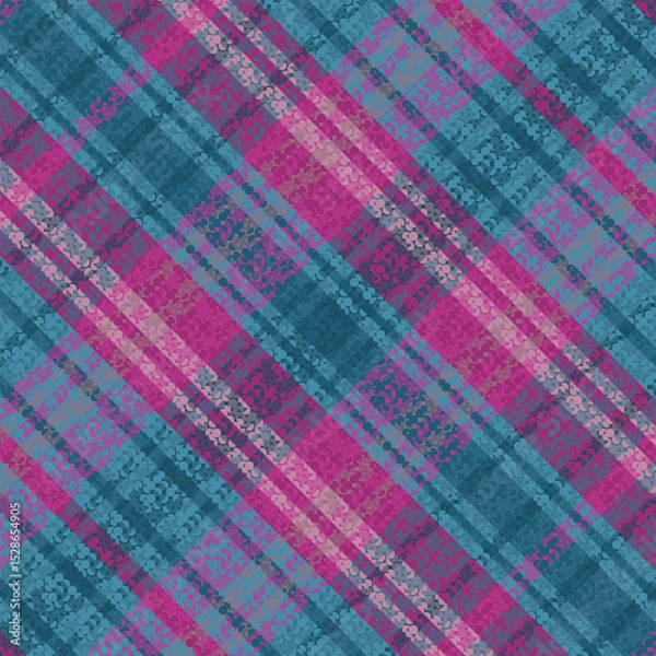 Fototapeta Tartan or plaid retro color pattern. Vector illustration design.