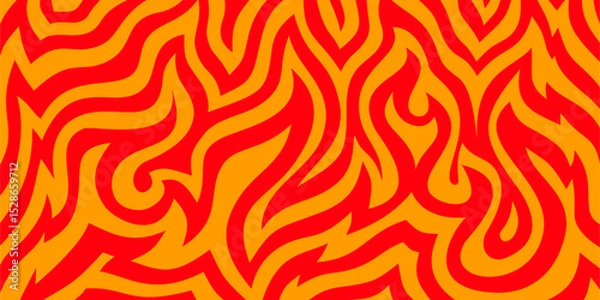 Obraz Fire Background. flame Background. long banner fire background. Flame Seamless Pattern. Fire flame seamless pattern.	