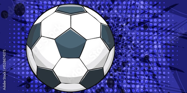 Fototapeta leather soccer ball. Soccer balls or football ball.  Vector illustration. Eps 10.