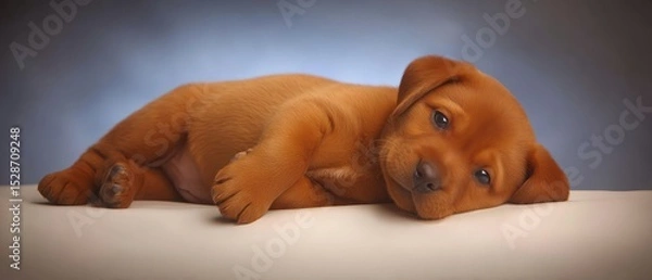 Obraz Adorable puppy resting