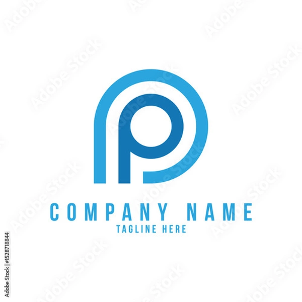 Obraz Modern vector design Letter P Logo