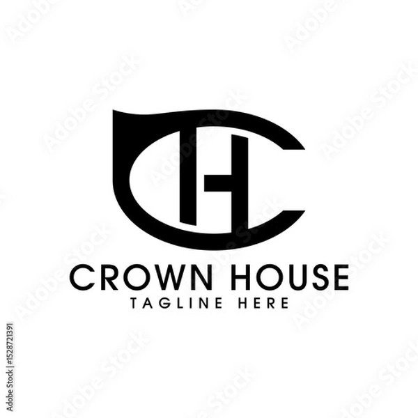 Obraz Modern vector design Logo Letter C and H