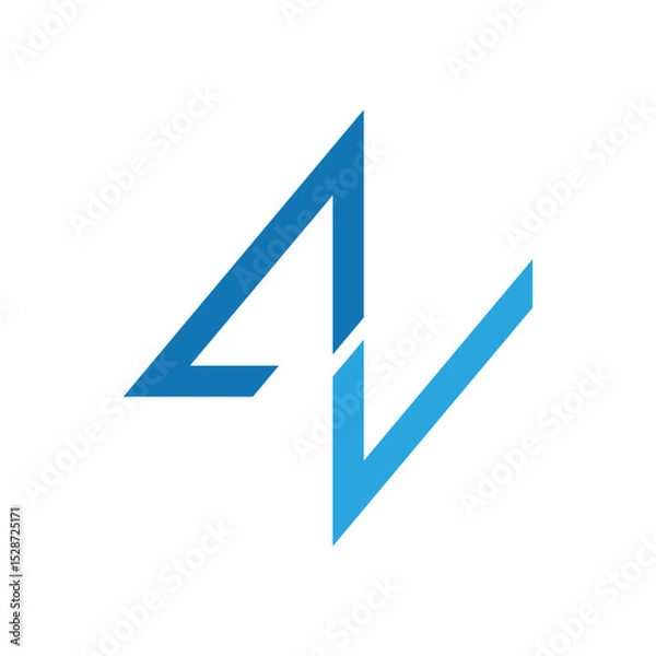 Obraz Modern vector design Logo Letter AV