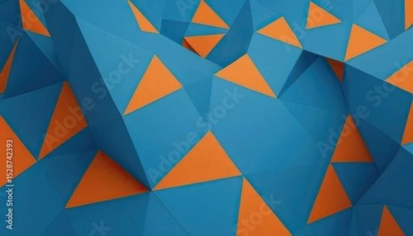 Fototapeta Colorful abstract 3D background Generative Ai
1