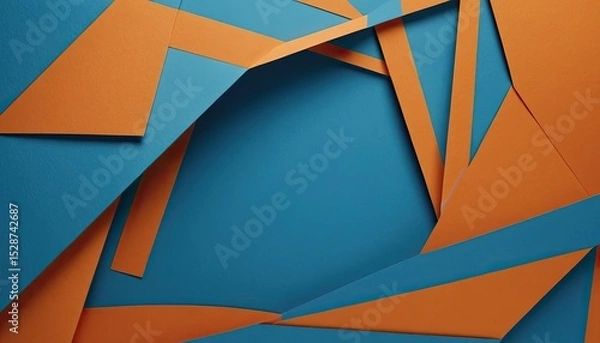 Fototapeta Colorful abstract 3D background Generative Ai
5