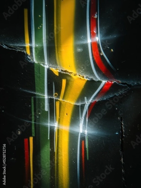 Fototapeta Abstract vibrant striped pattern