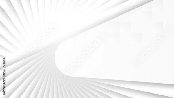 Obraz Abstract modern line and light background. White and grey geometric pattern texture. vector art illustration