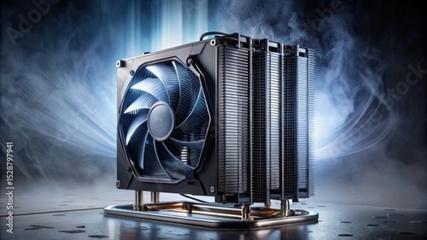 Obraz High-Performance CPU Cooler with Efficient Heat Dissipation System for Optimal Thermal Management
