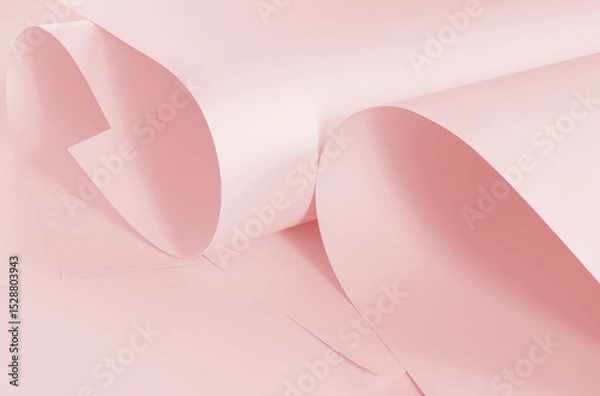 Fototapeta Sheets of paper in pink tone. Background for creative design works.