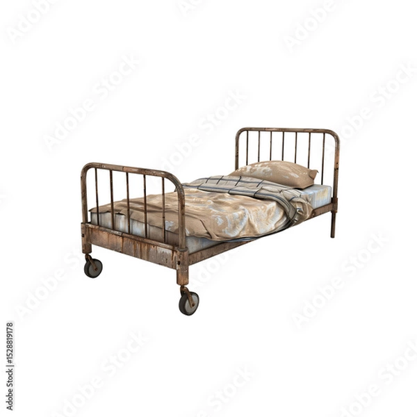 Obraz Hospital Bed, Used in hospitals 3d model, no outline, no shadow