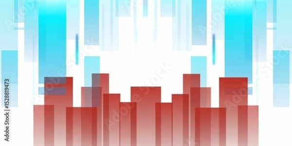 Fototapeta Elegant abstract background in white with rectangle gradients and tech effects. Suitable for luxury branding, packaging, and editorial layouts.