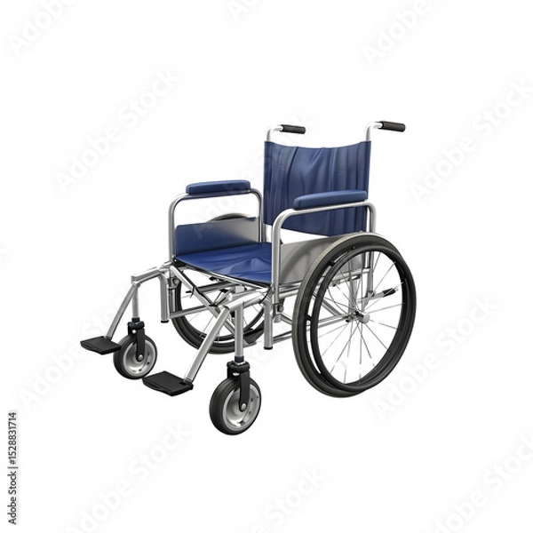 Obraz Wheelchair, Used in hospitals with modern technology, 3d model,