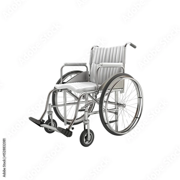 Obraz Wheelchair, Used in hospitals with modern technology, 3d model,