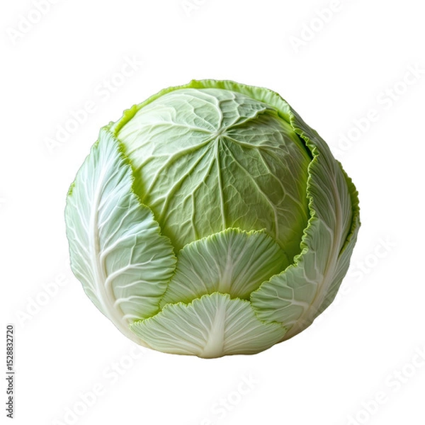 Fototapeta Close-up of a fresh head of cabbage.