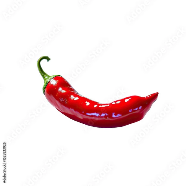 Fototapeta Close-up of a vibrant red chili pepper.
