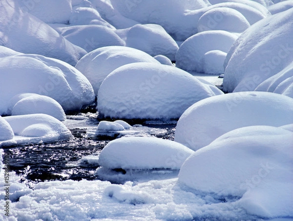 Obraz せせらぎの造形（美瑛町）