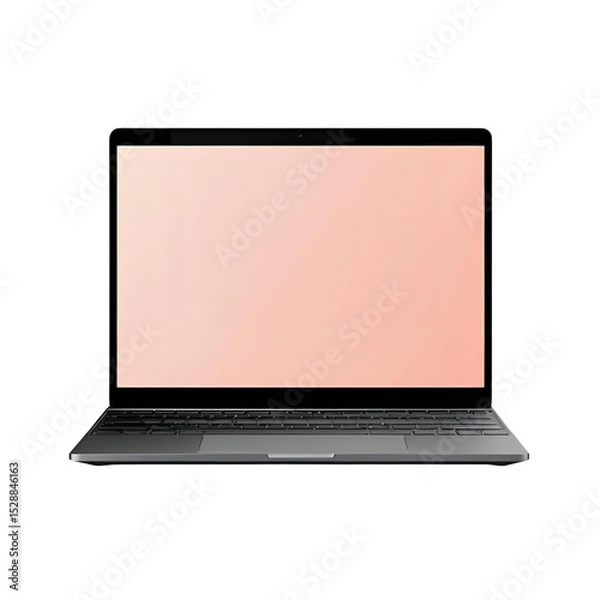 Obraz laptop isolated on white background