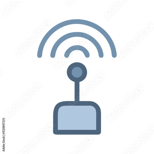Fototapeta Wireless Sensor Network Icon Transparent Background