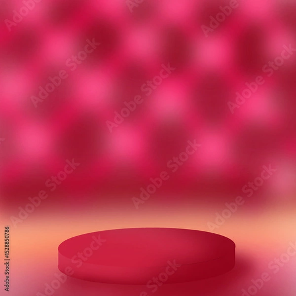 Obraz red pills on a white background