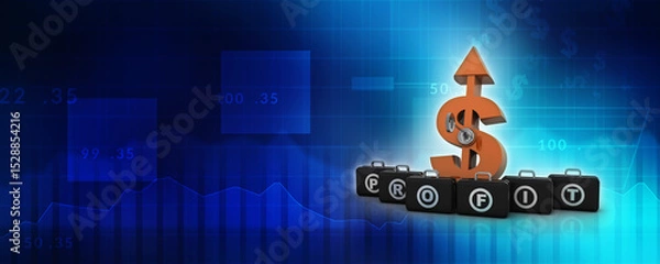 Fototapeta 3d rendering insert key Dollar symbol 
