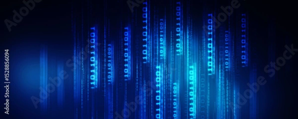 Fototapeta 2d illustration Abstract futuristic electronic circuit technology background