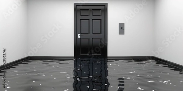 Fototapeta Epoxy flooring Minimalistic Photo with copy space, 