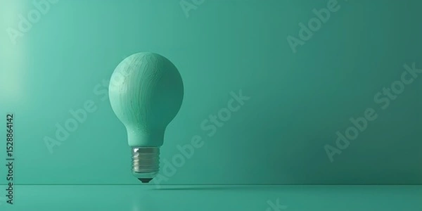 Fototapeta A conceptual image showcasing a light bulb as a metaphor for an innovative breakthrough 