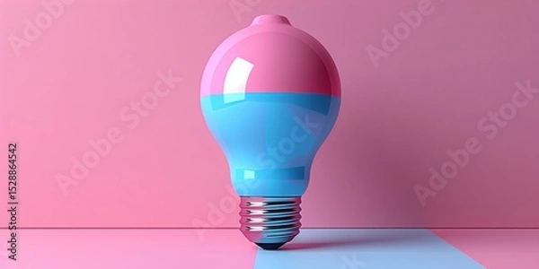 Fototapeta A conceptual image showcasing a light bulb 