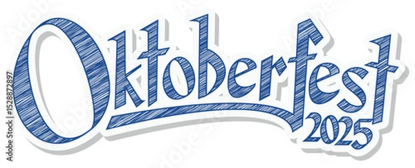 Obraz scribble header with text Oktoberfest 2025