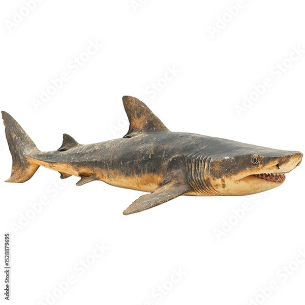 Fototapeta Goblin shark isolated on transparent background.