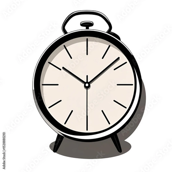 Obraz retro alarm clock vector