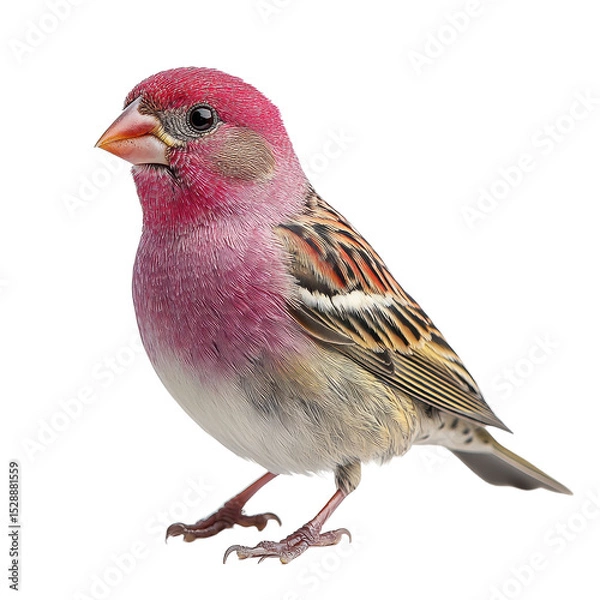 Fototapeta Purple finch isolated on transparent background.