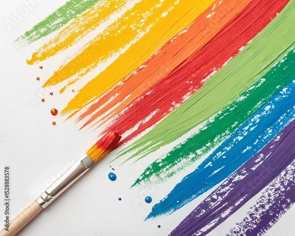 Obraz Мulticolored paint strokes