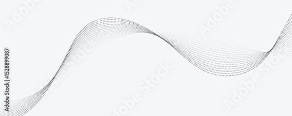 Fototapeta Abstract Waveform Lines