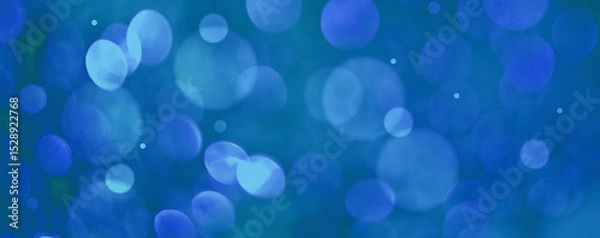Fototapeta abstract blue background with bokeh