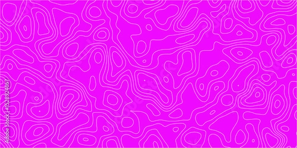 Obraz Topographic design with irregular abstract linework

