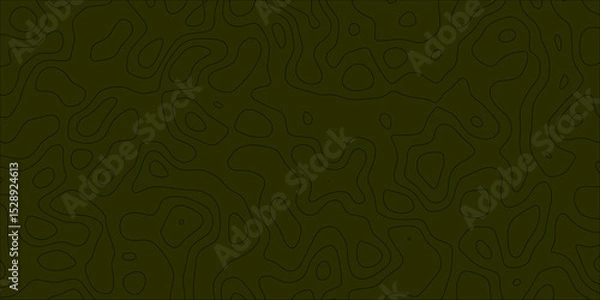 Obraz Decorative outline pattern with flowing abstract shapes


