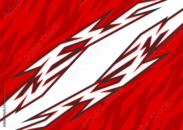 Fototapeta Abstract background with geometric spike arrow line pattern and with some copy space area