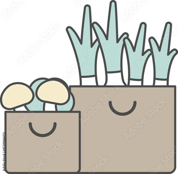 Obraz Vegetable display stand
