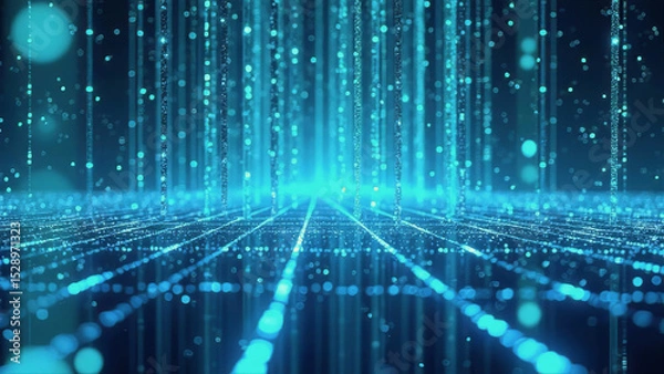 Fototapeta Digital Velocity: Abstract Data Stream