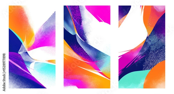 Fototapeta Vibrant abstract art background for creative design projects