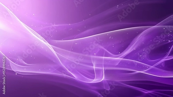 Fototapeta Abstract purple background with soft white transparent layers creating a smooth gradient texture for modern digital wallpaper, elegant graphic design, and minimalist visual art projects
