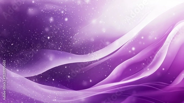 Fototapeta Abstract purple background with soft white transparent layers creating a smooth gradient texture for modern digital wallpaper, elegant graphic design, and minimalist visual art projects
