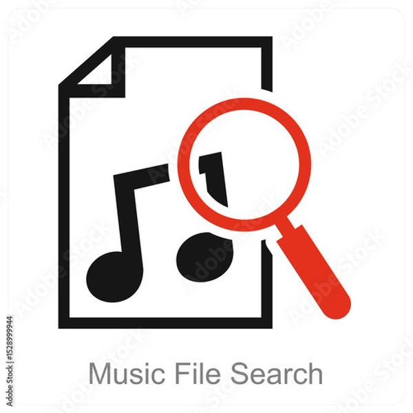 Fototapeta Music File Search