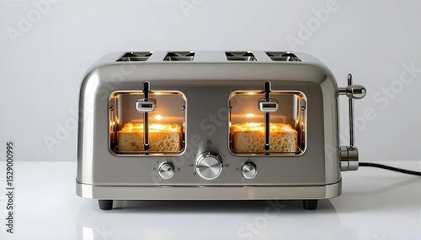 Obraz electric switch on a white background