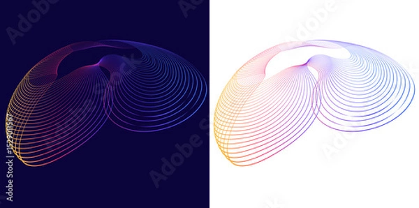 Obraz Design for Jewelry, Fashion, Wedding, Beauty, Textile Design for Web-design, Banner, Presentation, package. Circular Dots and Patterns. Icon, Logo, Background