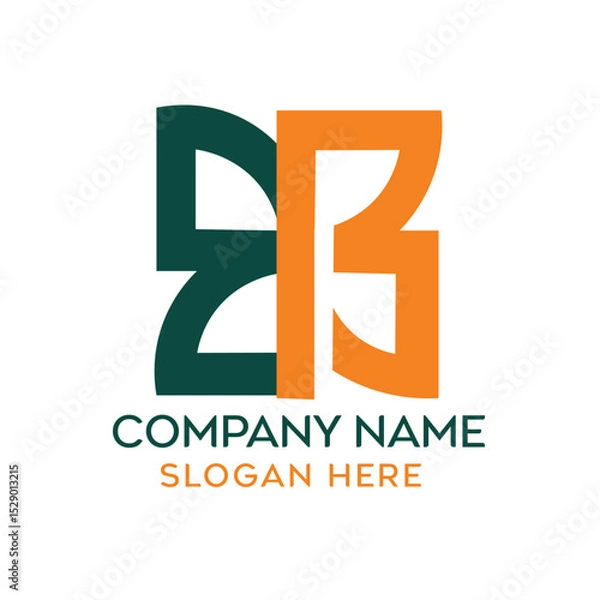 Obraz EB Initial Logo Design