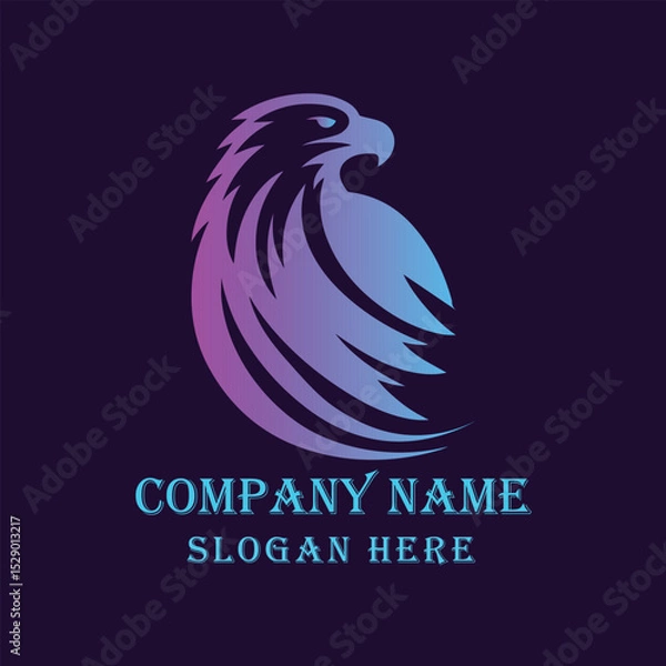 Obraz Majestic Eagle Logo with Gradient Effect for Branding