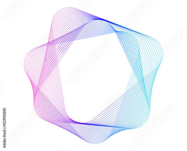 Obraz Smooth Blended Gradient for Background. Jewelry Branding, High-End Packaging, Fashion Accessories, Interior Decor, Premium Logo Design, Exclusive Print Materials JPG. Luxury Abstract Triangular Design