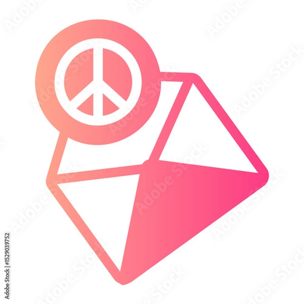 Fototapeta mail gradient icon